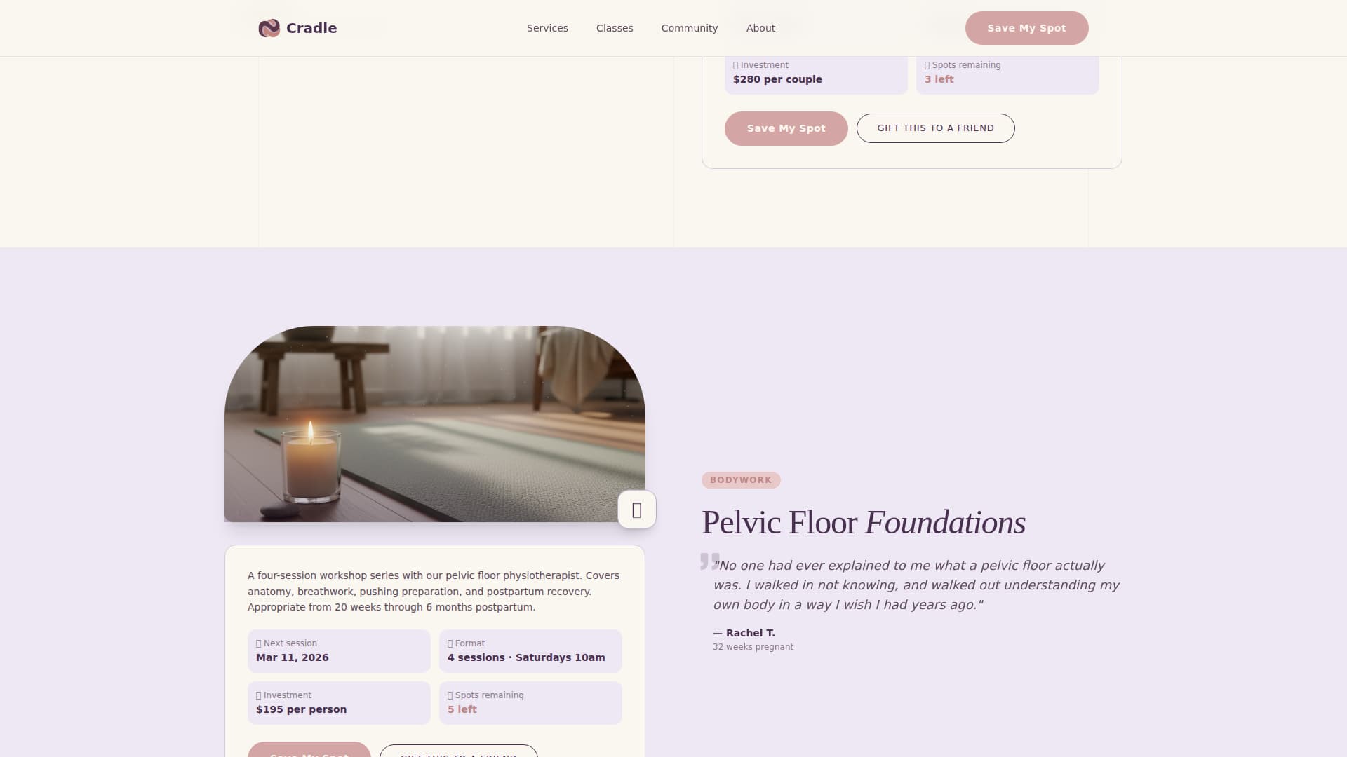 Maternity & Baby Care Professional Website Template