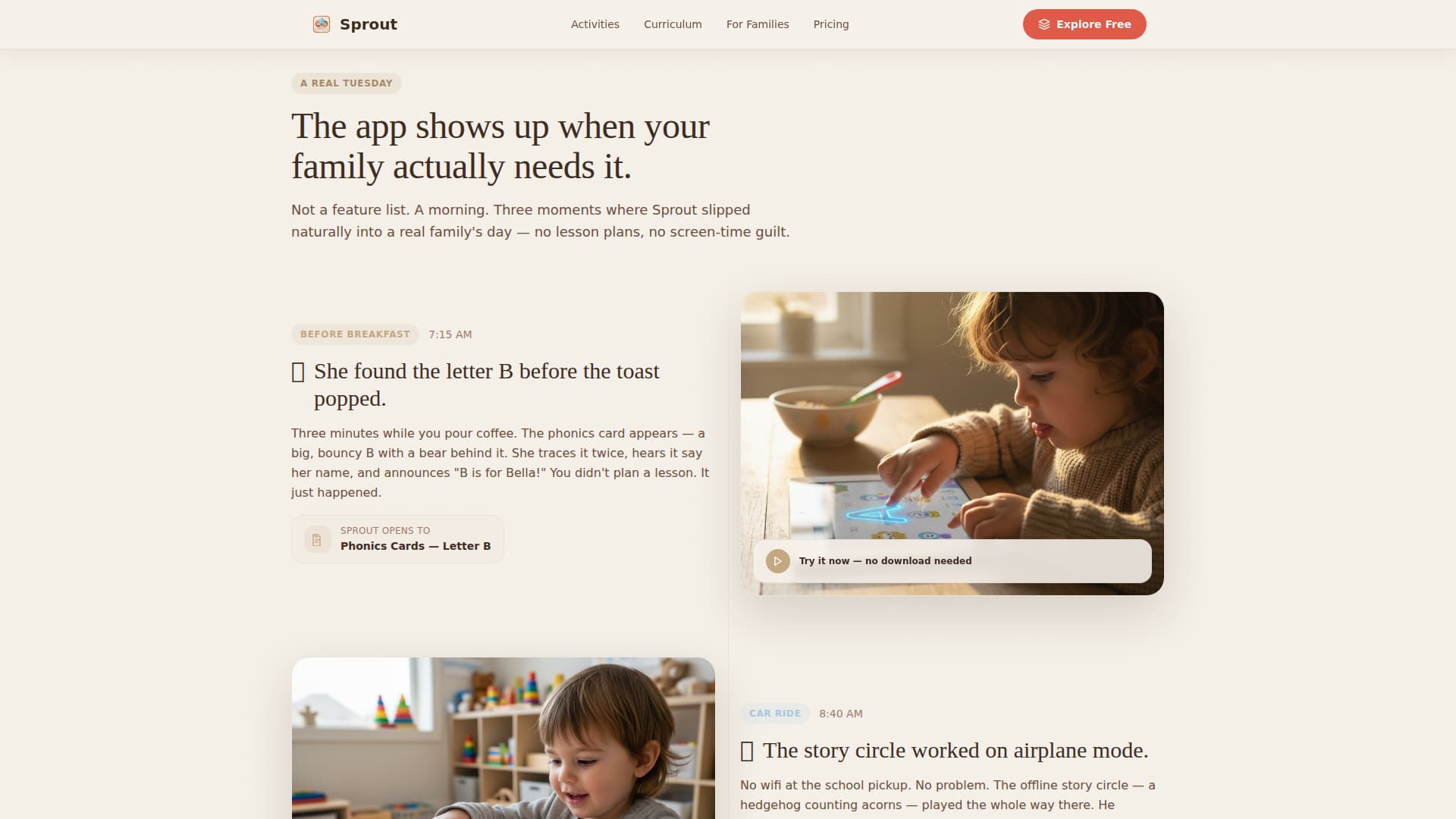 Preschool (3-5) Products & Education Website Template