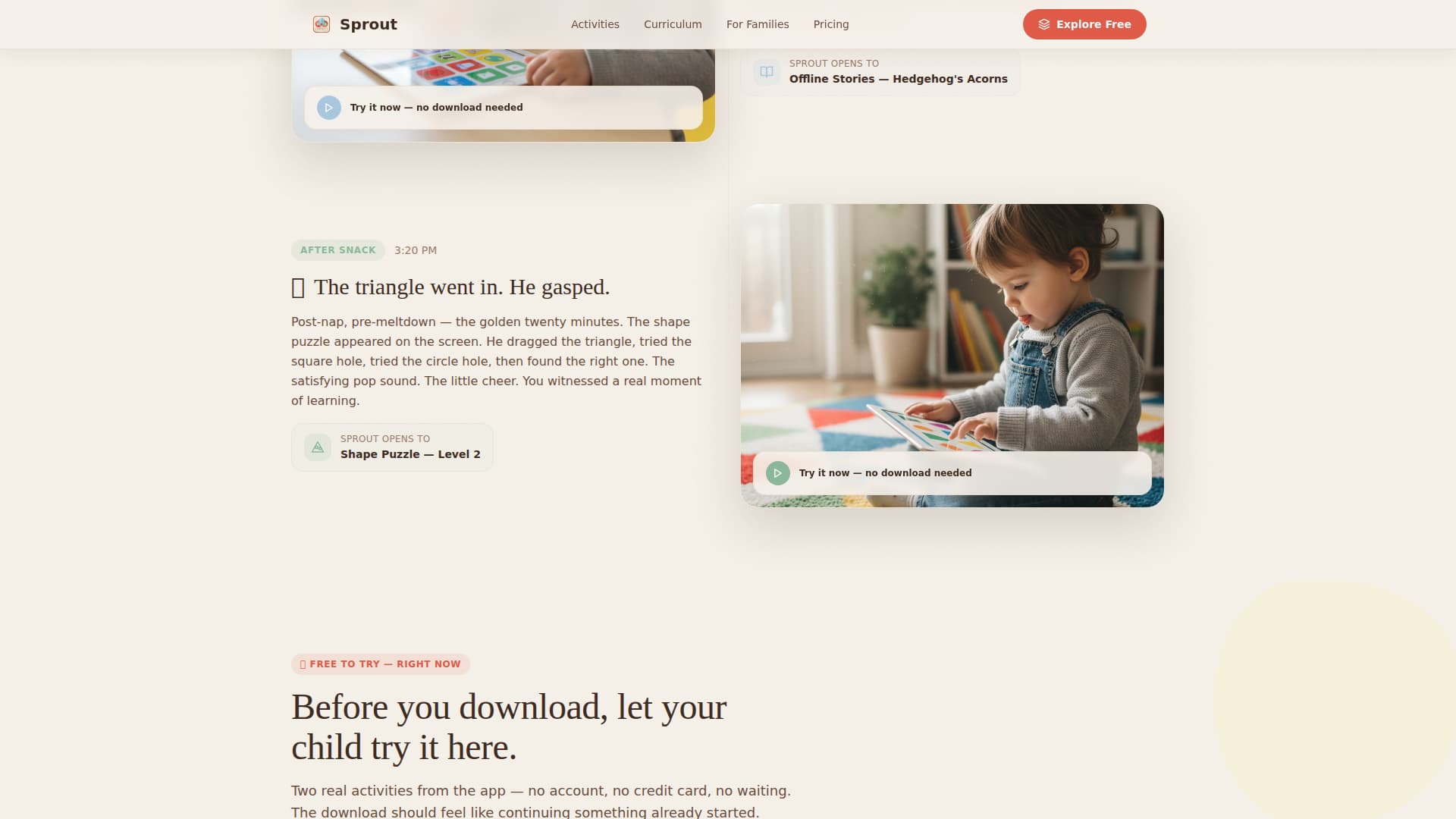 Preschool (3-5) Products & Education Website Template