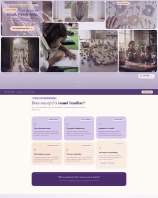 Preschool (3-5) Products & Booking Website Template