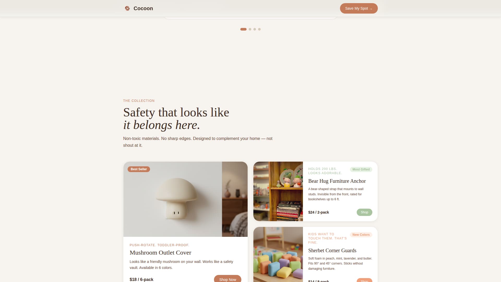 Preschool (3-5) Products & Directory Website Template