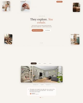 Preschool (3-5) Products & Directory Website Template