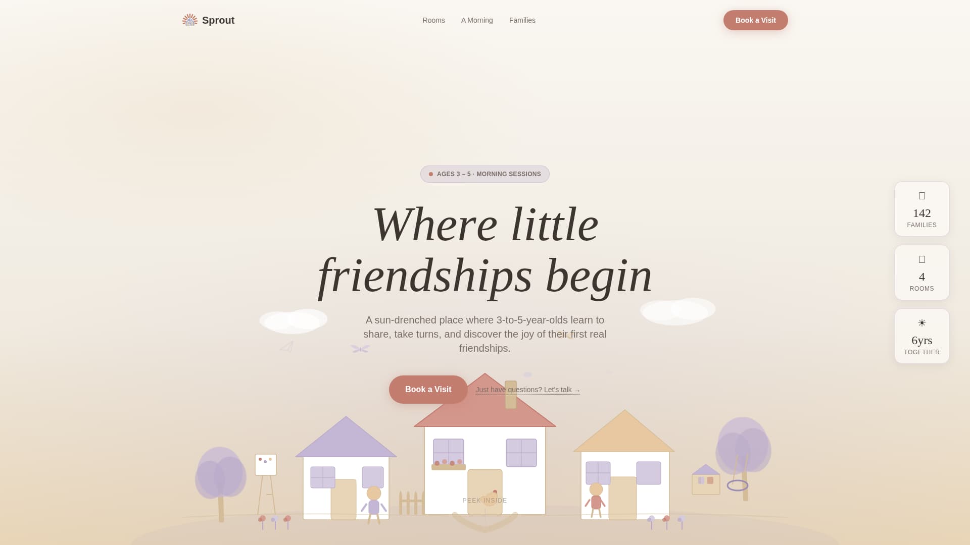 Sprout — Enriching Early Childhood Learning Landing Page Template