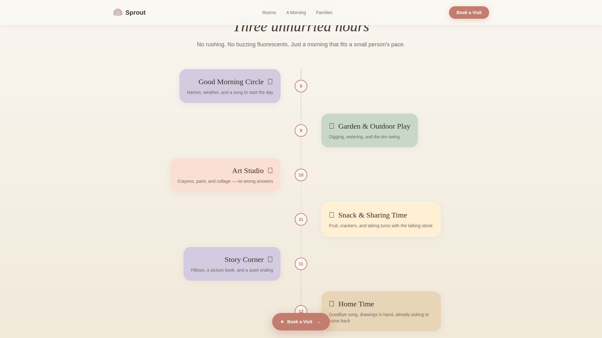 Sprout — Enriching Early Childhood Learning Landing Page Template