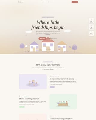 Sprout — Enriching Early Childhood Learning Landing Page Template