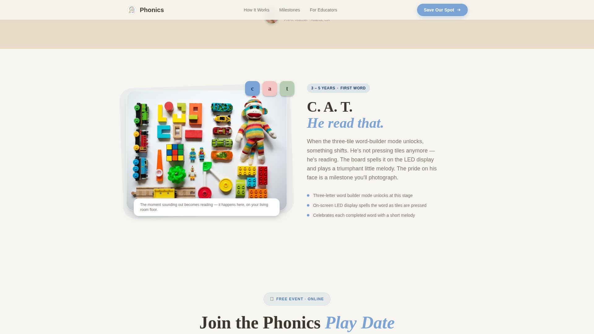 Education & Learning Toy Specialist Professional Website Template