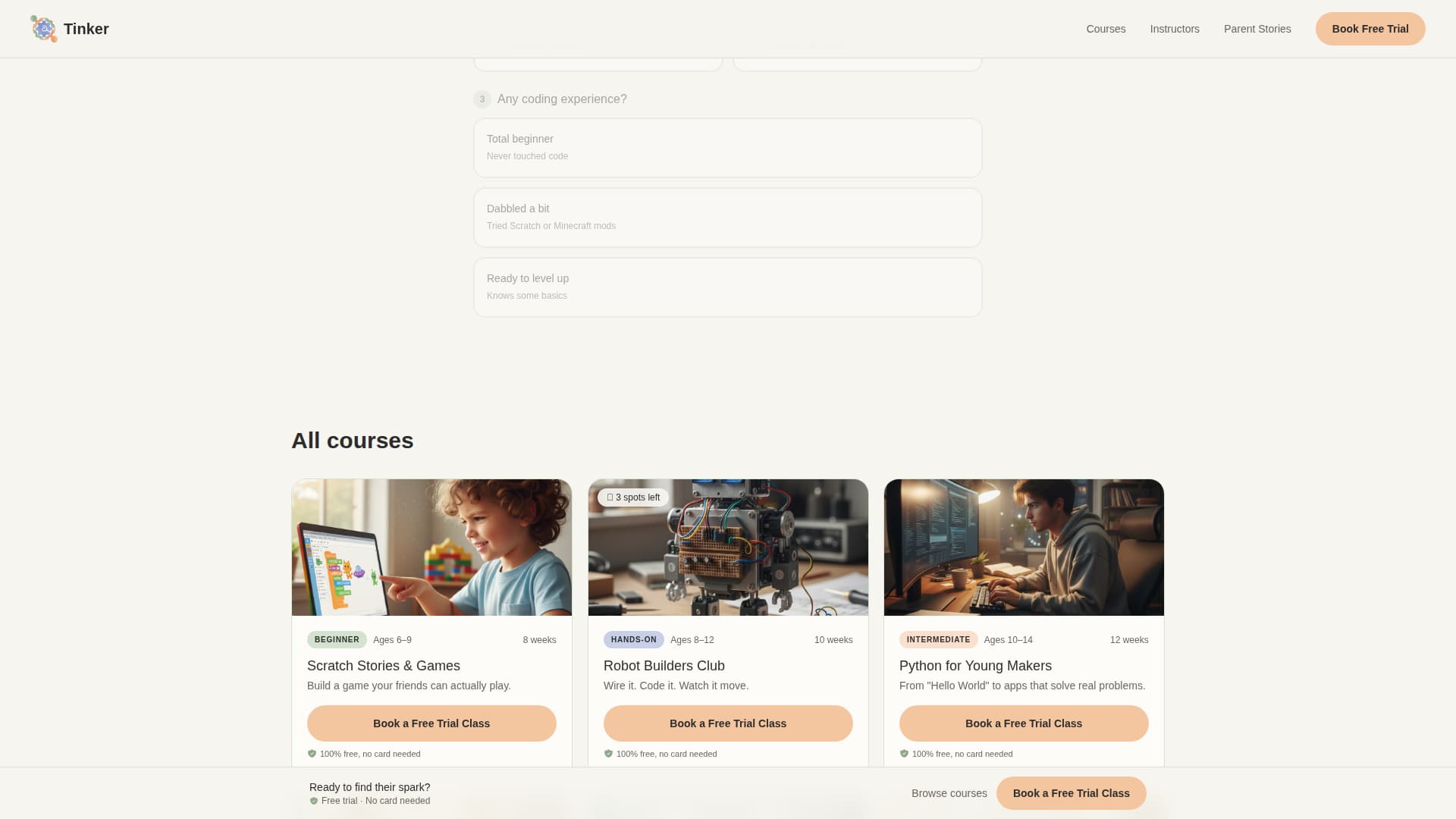 Kids Activity & Learning Center Booking Website Template