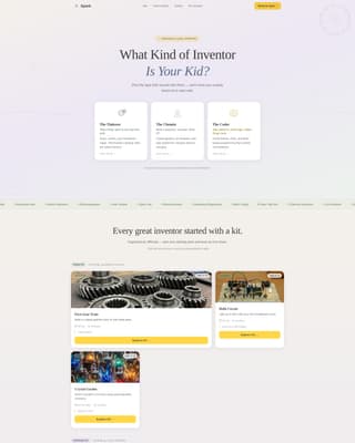 Toy & Baby Products Brand Education Website Template