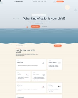Summer Camp & Outdoor Program Advanced Professional Website Template