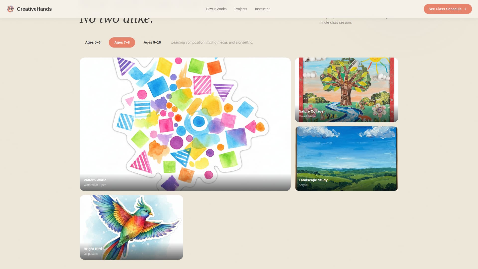 School Age (5-10) Products & Reviews Website Template
