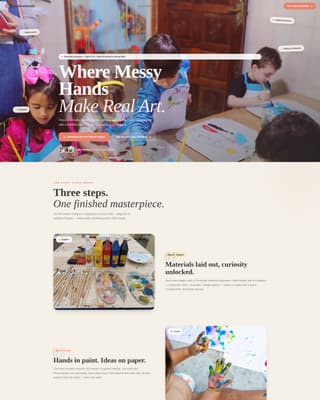 School Age (5-10) Products & Reviews Website Template