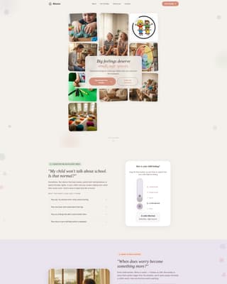 School Age (5-10) Products & Booking Website Template