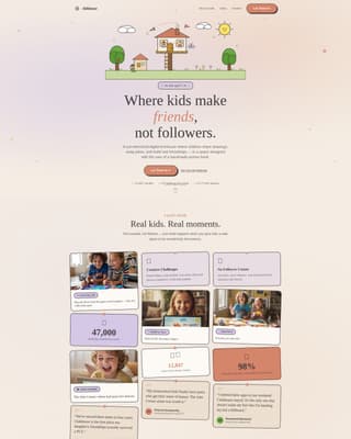 School Age (5-10) Products & Reviews Website Template