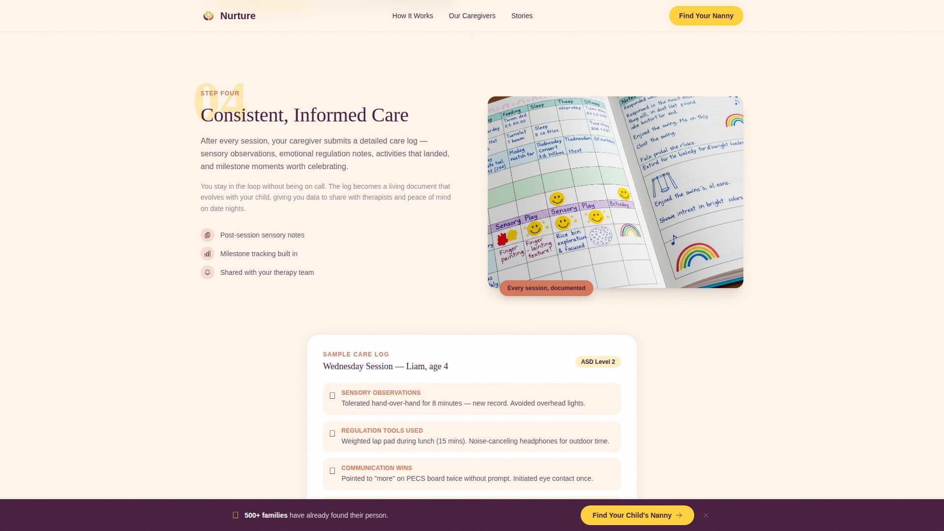 Nanny & Au Pair Booking Website Template