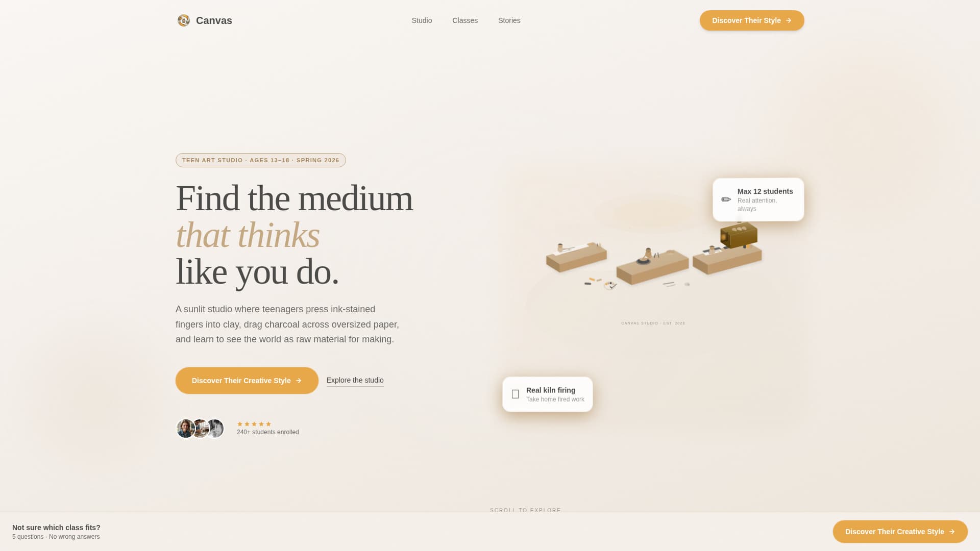 Teen (13-18) Products & Professional Website Template