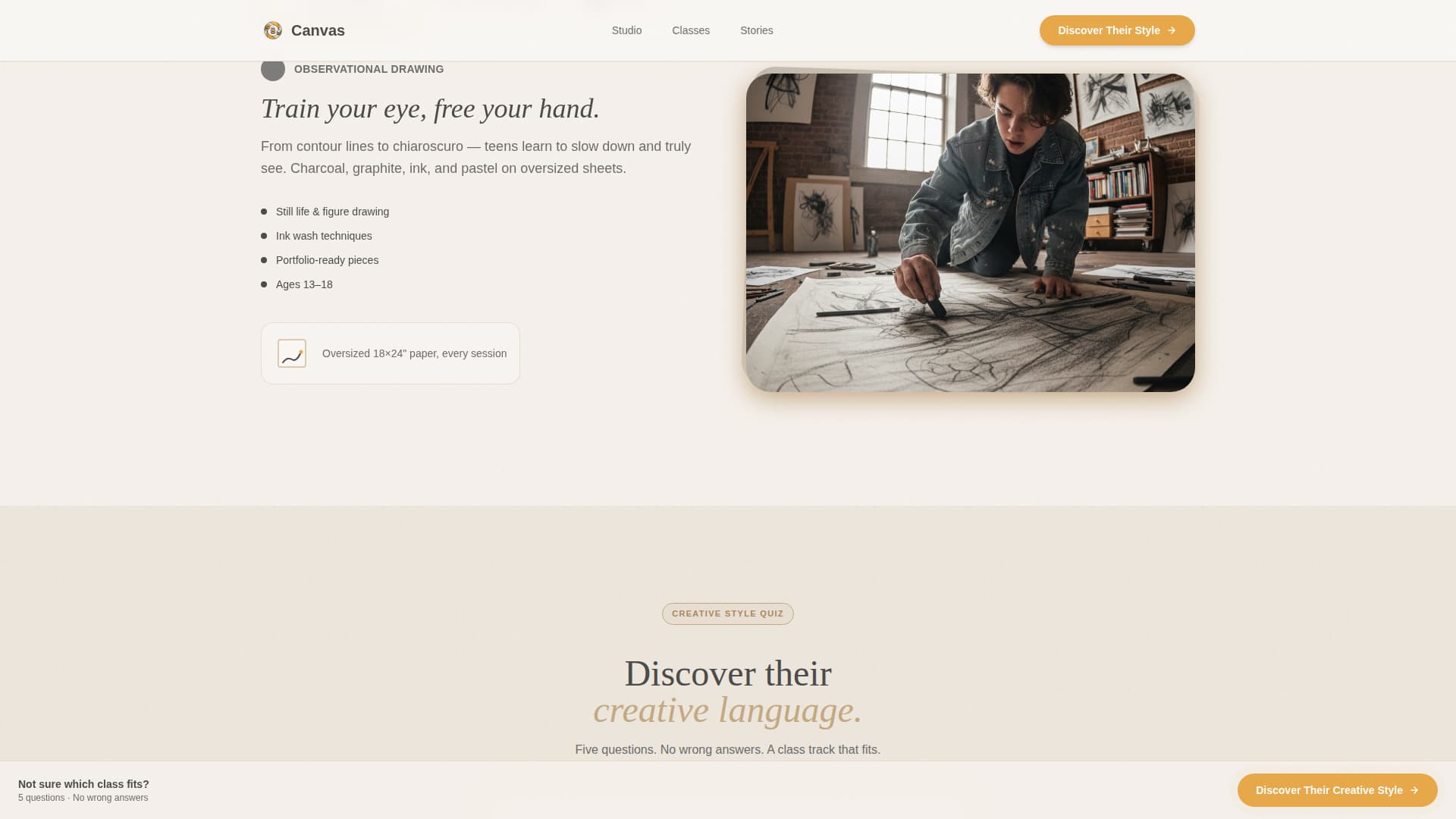 Teen (13-18) Products & Professional Website Template