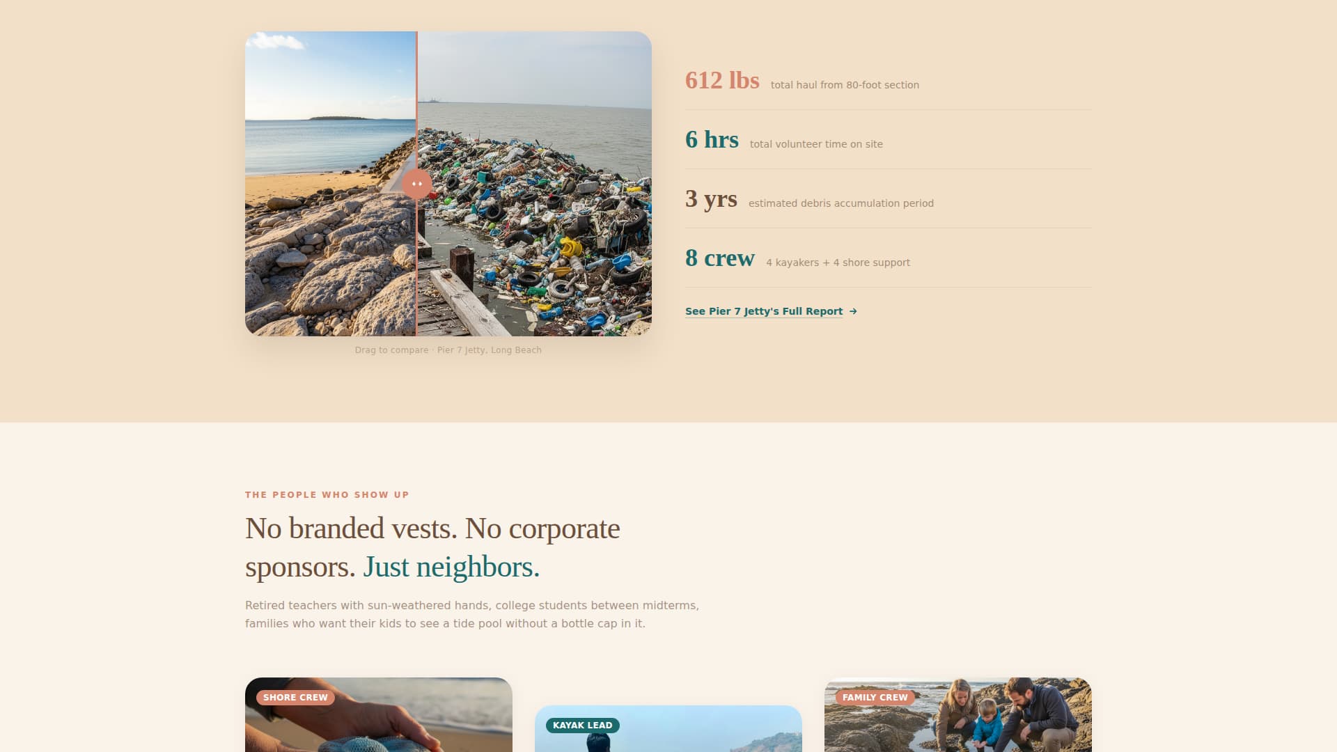 Drift - Coastal Cleanup Landing Page Template