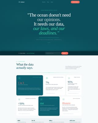Catalyst - Deepocean Policy Landing Page Template
