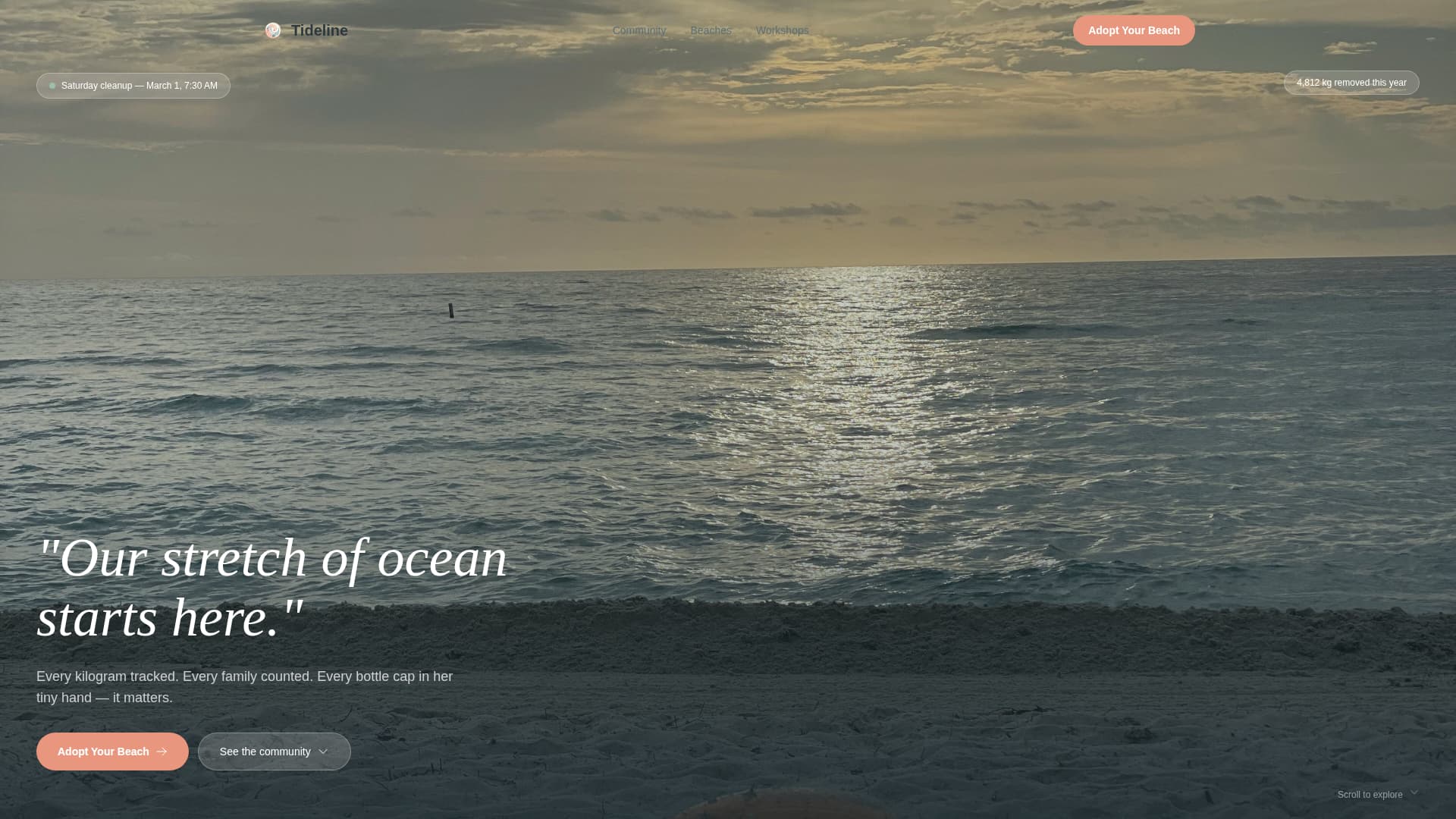 Waveguard — Pioneering Ocean Conservation Landing Page Template