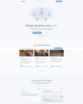 Gather - Compassionate Fundraising Landing Page Template