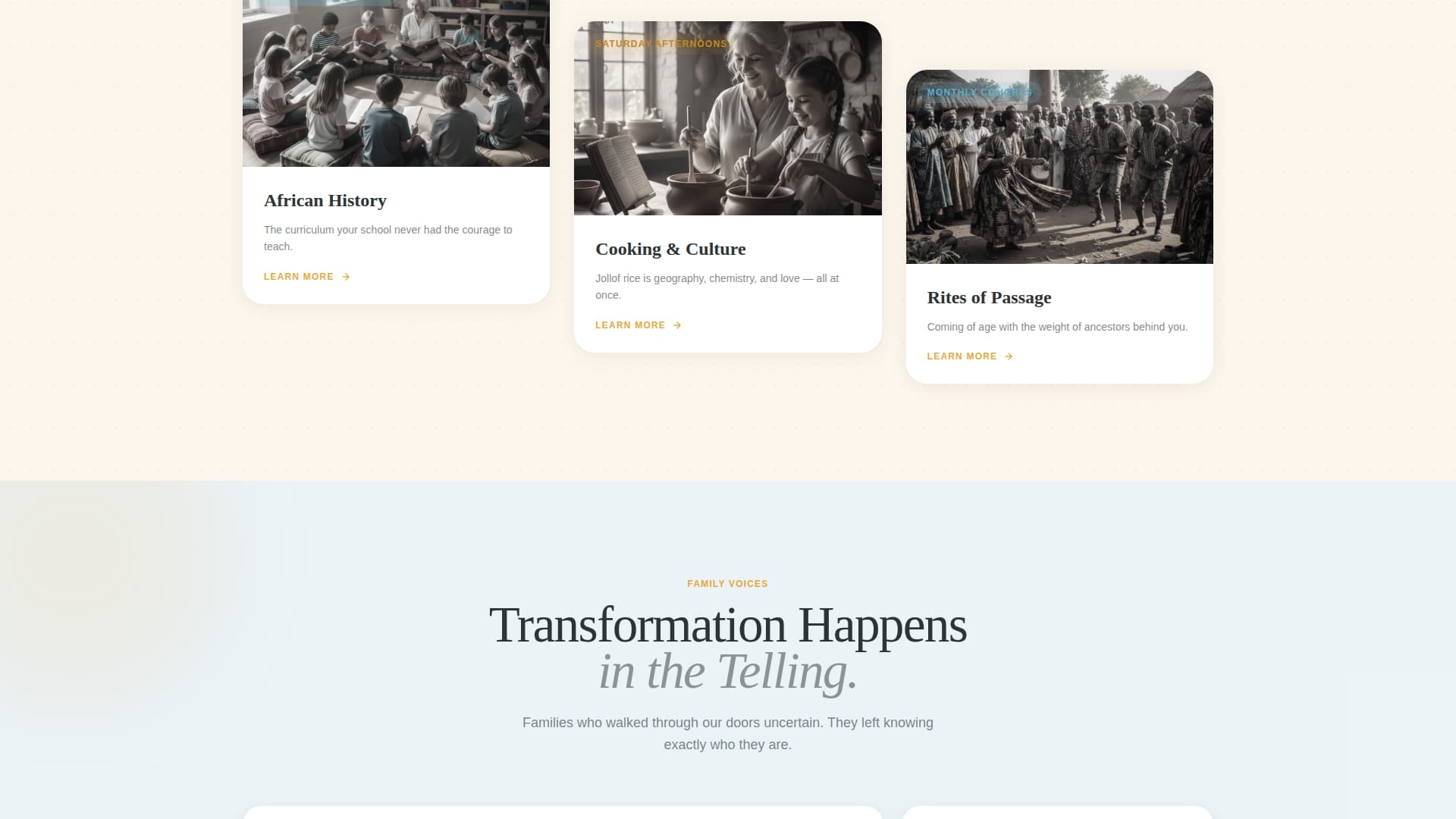 Sankofa - Vibrant Panafrican Landing Page Template
