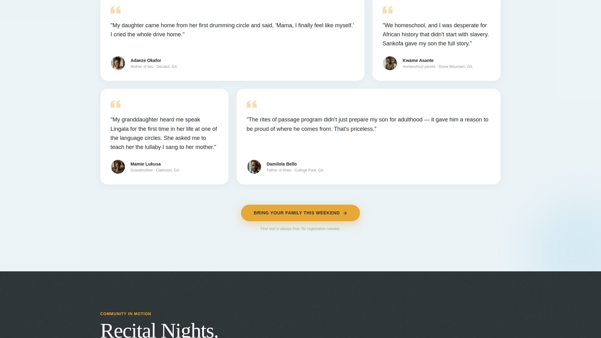 Sankofa - Vibrant Panafrican Landing Page Template