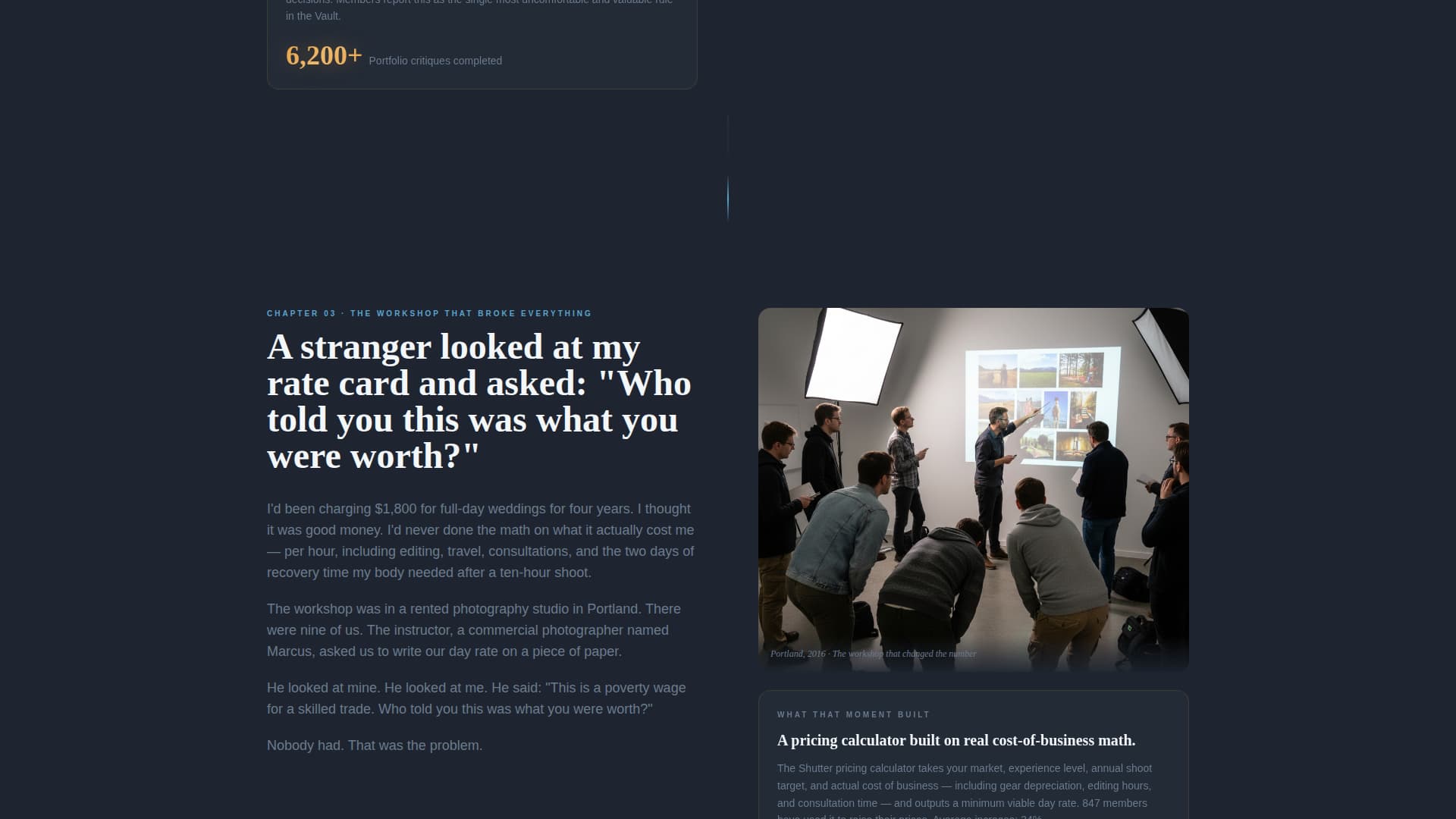 Shutter - Exclusive Photographers Landing Page Template