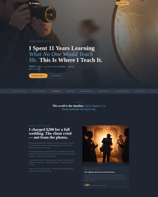 Shutter - Exclusive Photographers Landing Page Template