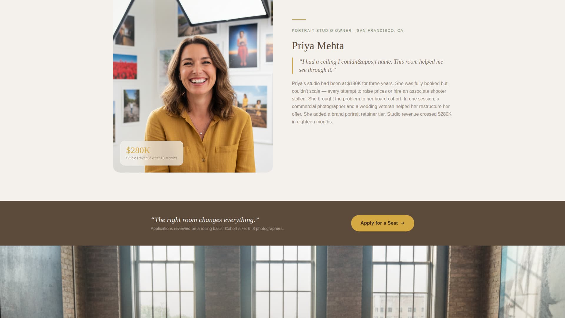 Gather - Inspiring Photographers Landing Page Template