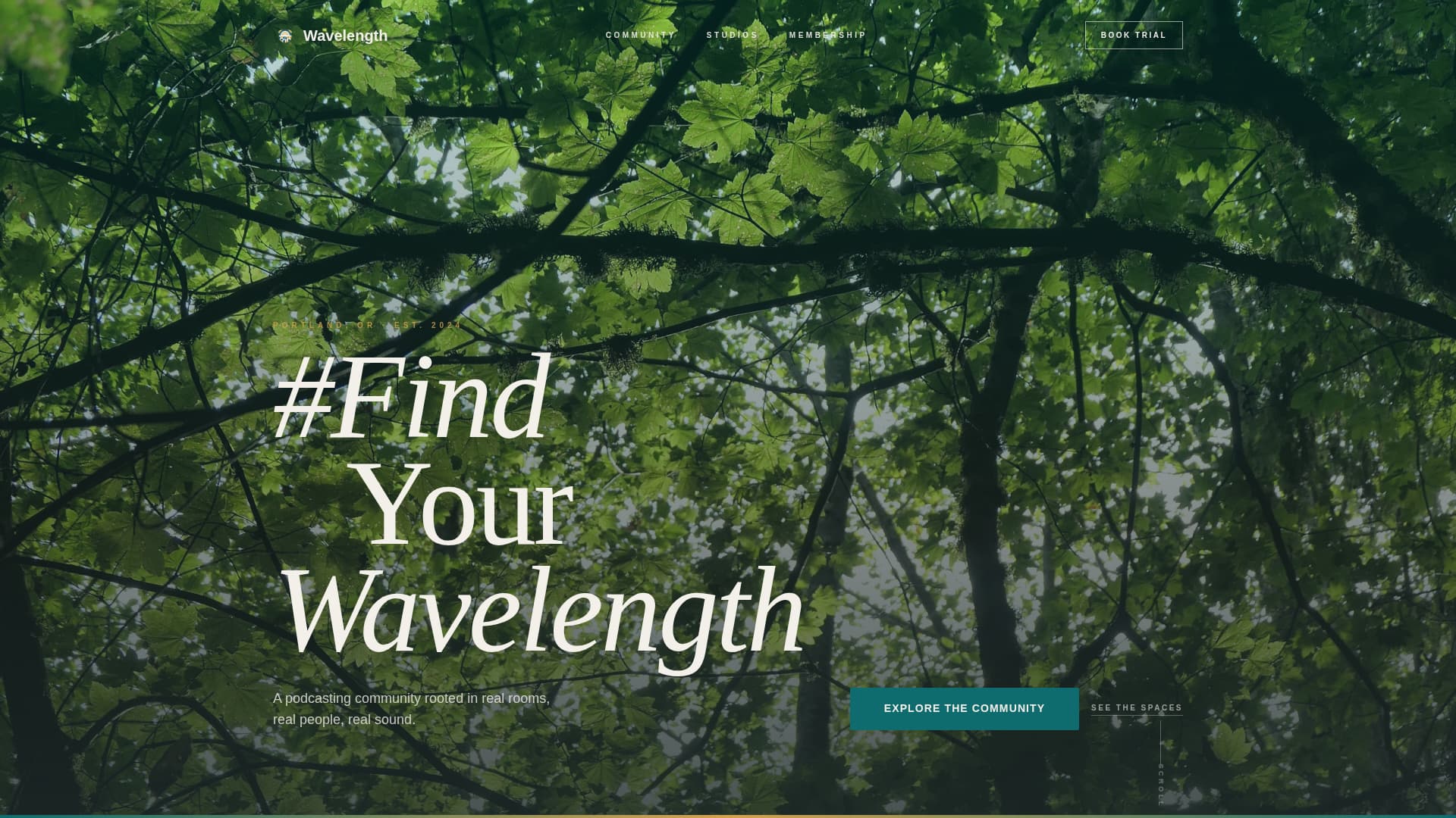 Wavelength - Vibrant Podcasters Landing Page Template