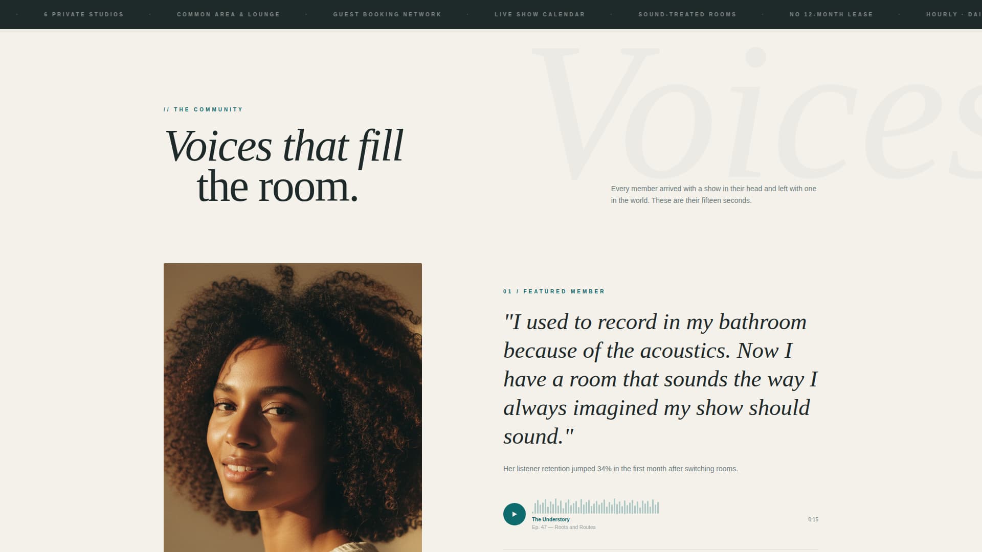 Wavelength - Vibrant Podcasters Landing Page Template