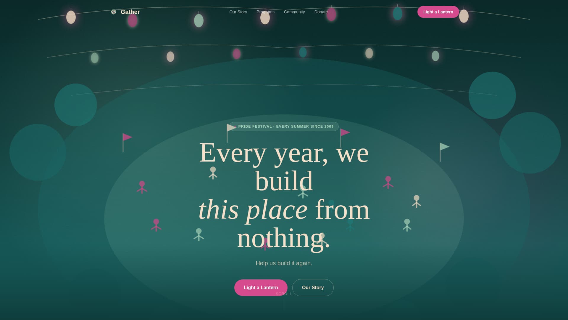 Gather - Vibrant Pride Landing Page Template