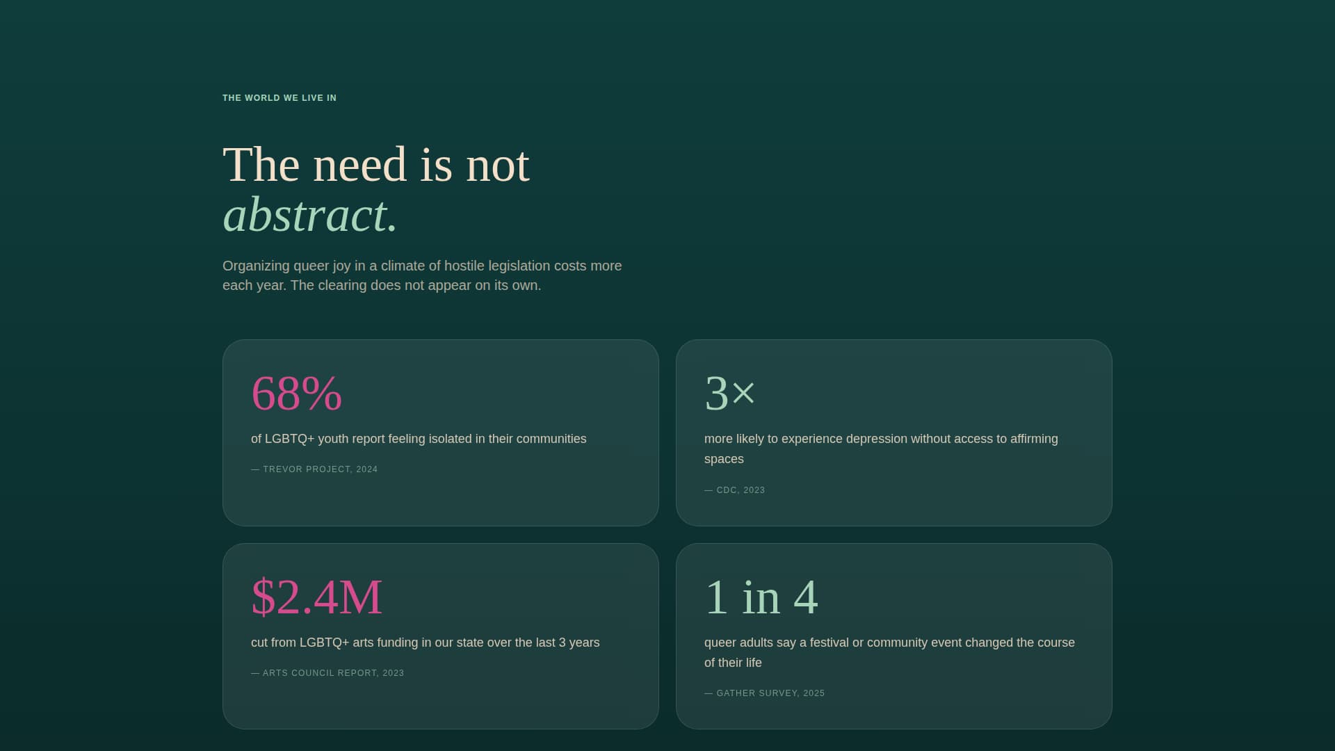 Gather - Vibrant Pride Landing Page Template