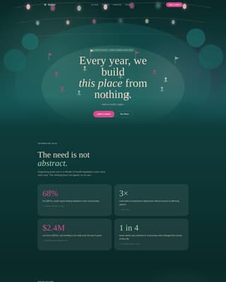 Gather - Vibrant Pride Landing Page Template