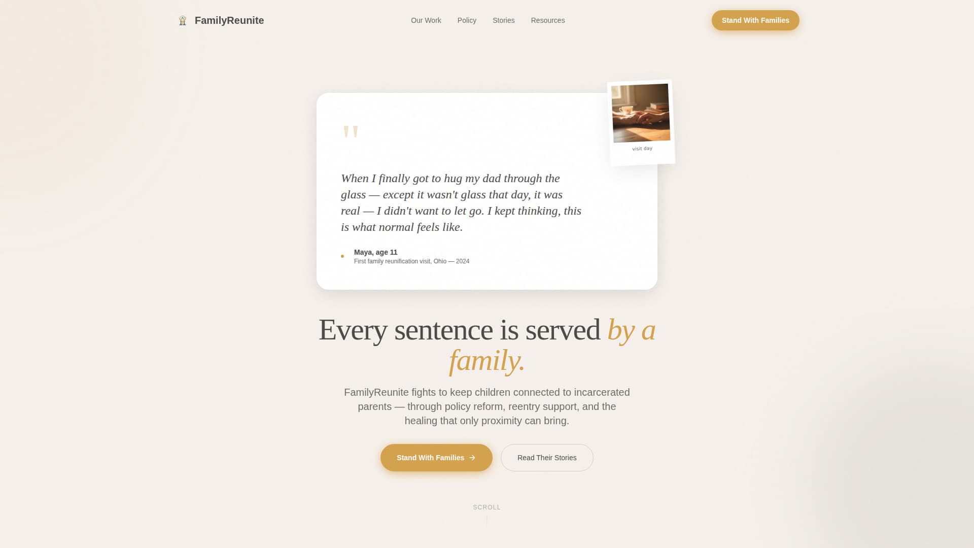 Pardon - Compassionate Prisonreform Landing Page Template