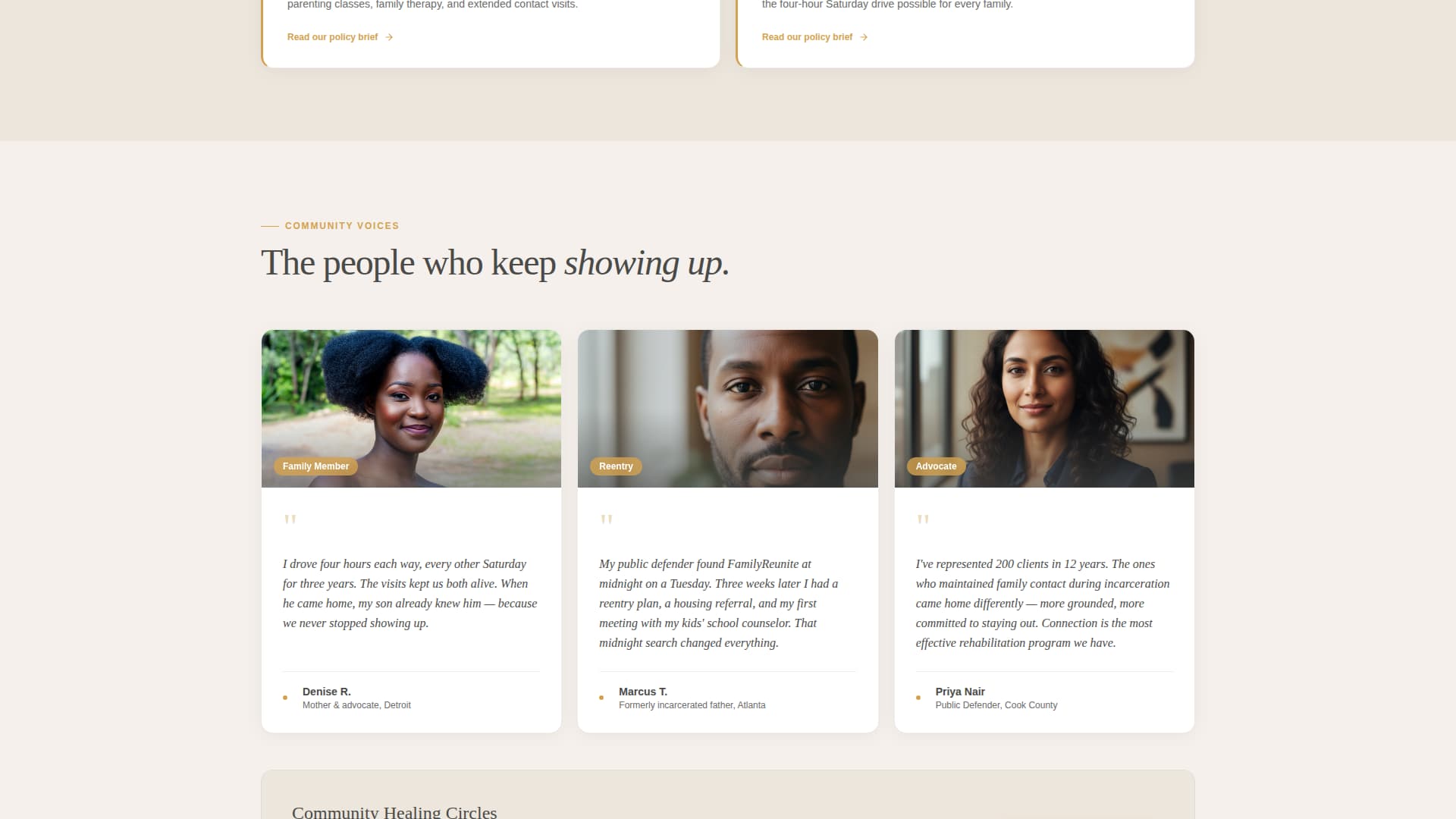 Pardon - Compassionate Prisonreform Landing Page Template
