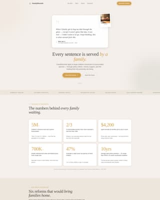 Pardon - Compassionate Prisonreform Landing Page Template