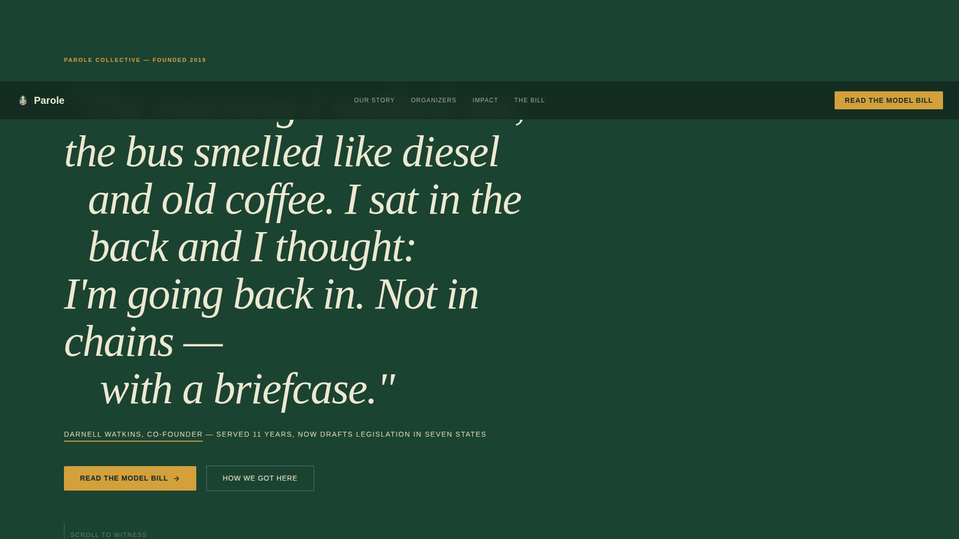 Parole - Powerful Reform Landing Page Template