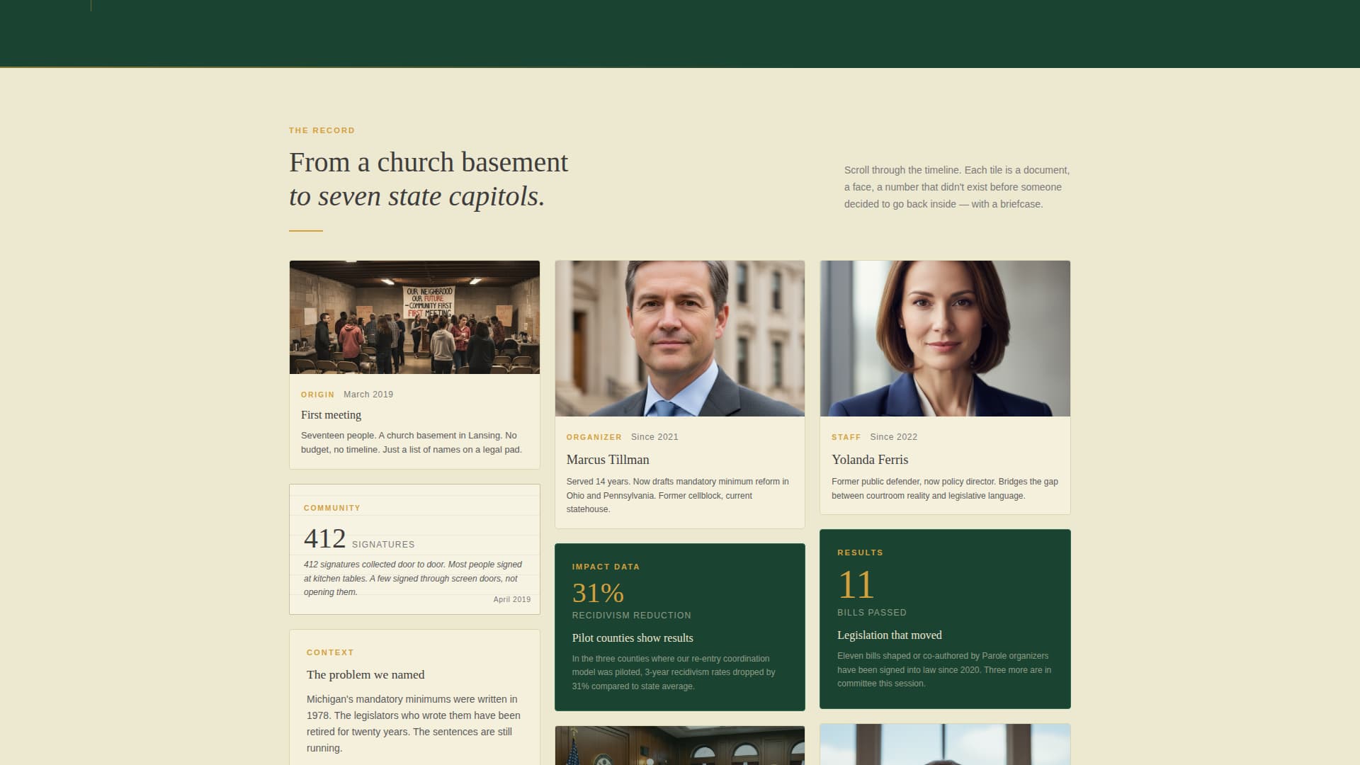 Parole - Powerful Reform Landing Page Template