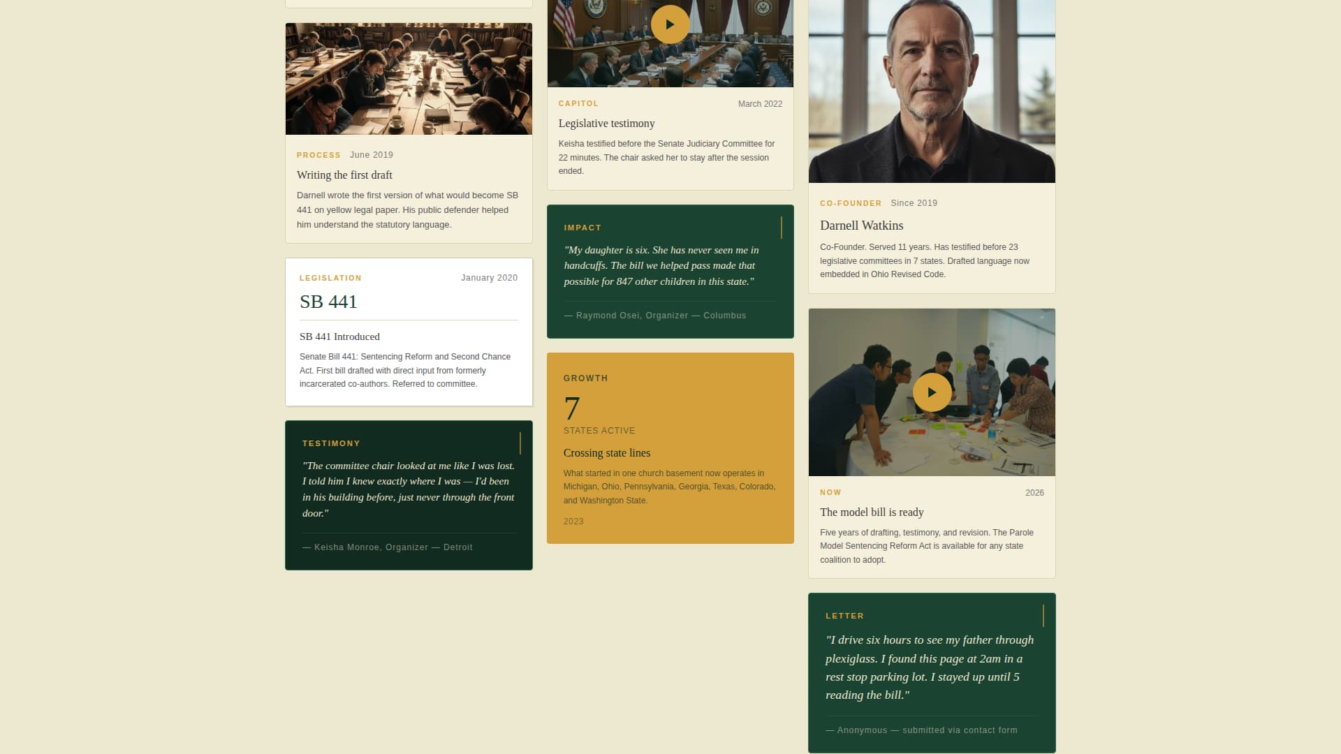 Parole - Powerful Reform Landing Page Template