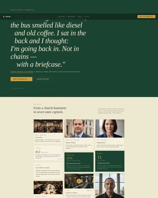 Parole - Powerful Reform Landing Page Template
