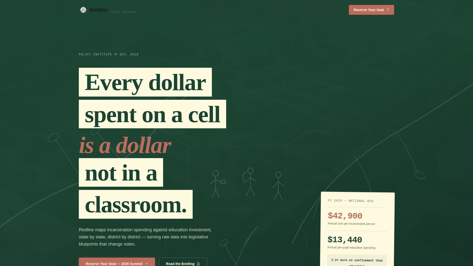 Redline - Authoritative Prisonreform Landing Page Template