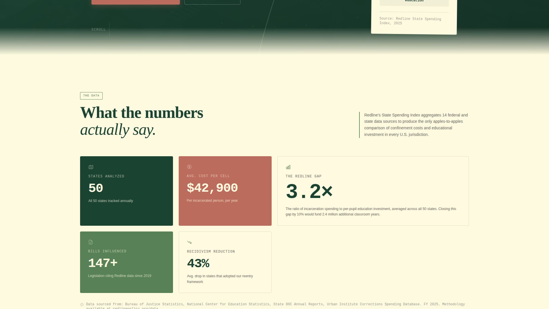 Redline - Authoritative Prisonreform Landing Page Template