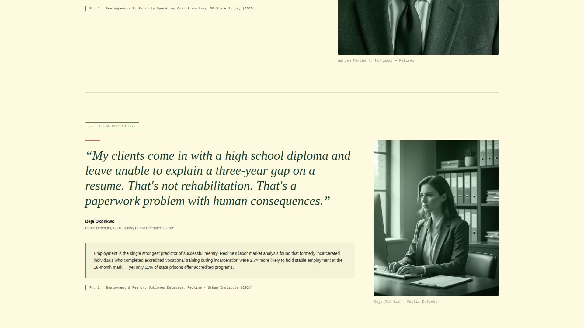 Redline - Authoritative Prisonreform Landing Page Template