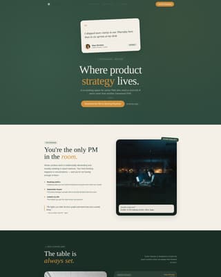 Standup - Focused Productmanagers Landing Page Template