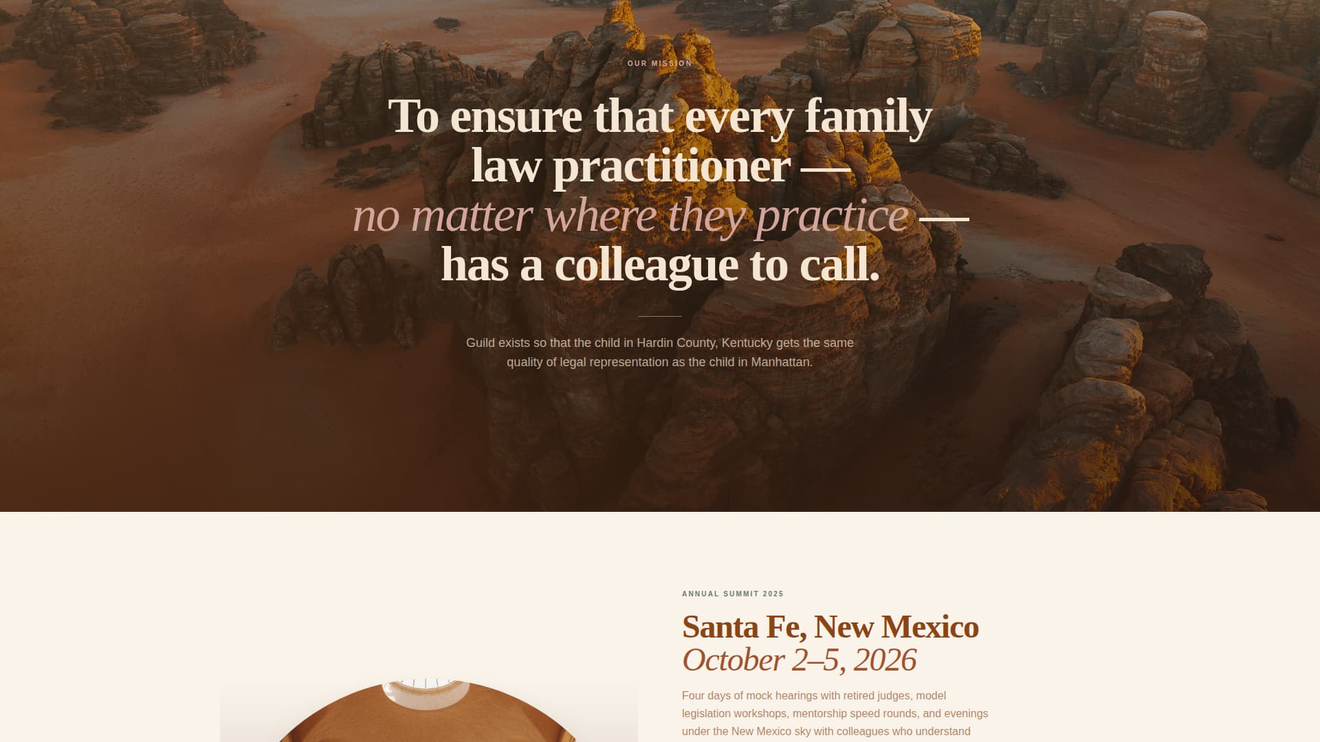 Guild - Warm Familylaw Landing Page Template