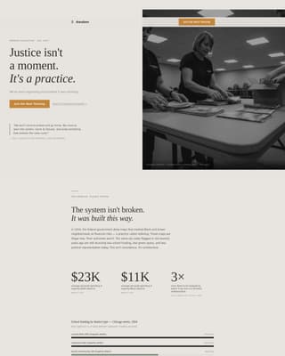 Awaken - Empowering Justice Landing Page Template