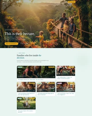 Canopy - Generational Rainforest Landing Page Template