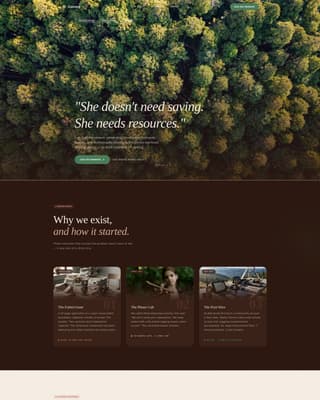 Canopy - Powerful Rainforest Landing Page Template