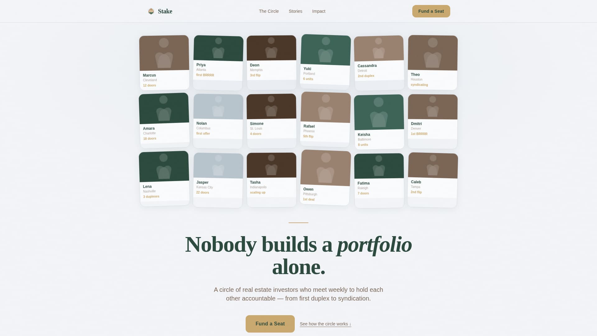 Stake - Inspiring Investors Landing Page Template